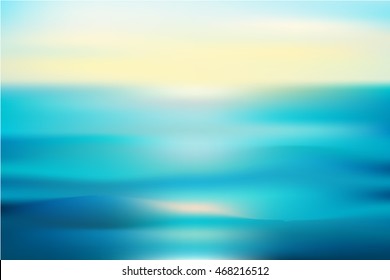 Abstract beautiful sea and sky background. Vector eps10 illustration