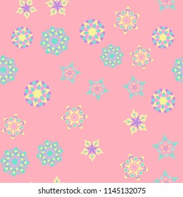 Abstract beautiful seamless pattern. Nice ornament vector graphic illustration