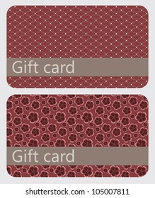 abstract beautiful set of gift card design, vector illustration.