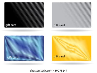 conjunto abstracto hermoso de diseño de tarjeta regalo, ilustración vectorial.