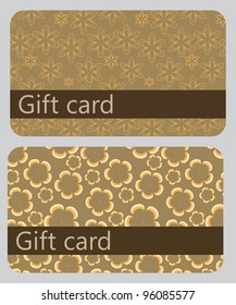 abstract beautiful set of gift card design, vector illustration.