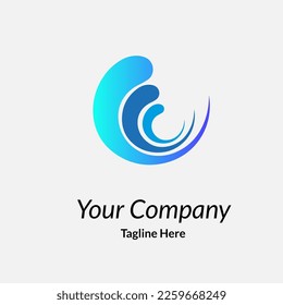 Abstract beautiful shape circle simple logo design idea illustration concept of beautiful butterfly formed from combination for business