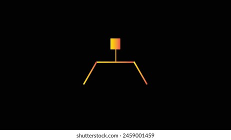 Abstract beautiful  table lamp icon  illustration background,