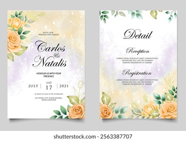 Abstract Beautiful and unique Wedding Invitation Card. Illustrator and designer. Wedding Invites, save the date, Birthday Invites, Video Invites, E-Cards.