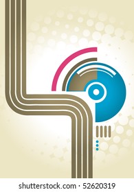 Abstraktes, schönes Vektorgrafik-Design