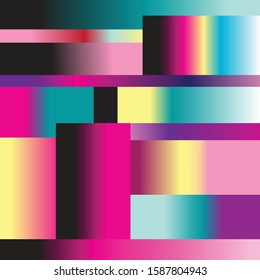 Resumen del hermoso fondo vectorial de objetos geométricos diferentes. Plantilla para el diseño de tarjeta de visita, postal, afiche o página web.