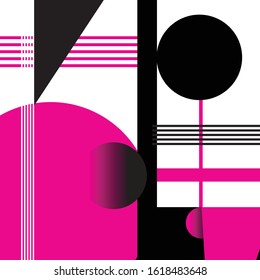 Abstract beautiful vector background with geometric shapes and elements