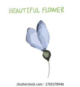 Abstrakte, schöne Vektorillustration, Blume, Rosenblume
