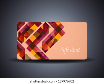 abstract beautiful vector gift card design.