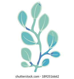Abstract beautiful vector leaf illustration