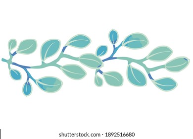 Abstract beautiful vector leaf illustration
