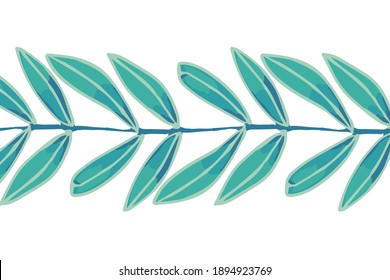Abstract beautiful vector leaf illustration