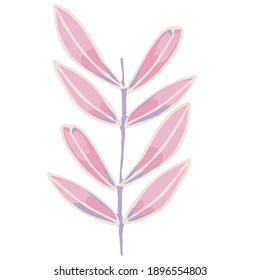 Abstract beautiful vector leaf illustration