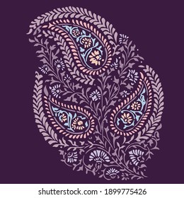 Abstract beautiful vector paisley elements