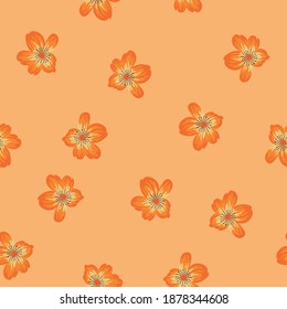 Resumen de hermosas flores vectoriales sin costura