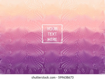 Abstract beautiful violet background with lines and place for text. Vector illustration