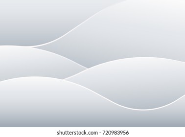 Abstract beautiful white and gray gradient background, Vector illustration