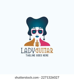 abstract beautiful woman guitar combination concept of beautiful woman and guitar. creative vector eps 10