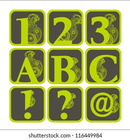 Abstract beauty abc. vector illustration