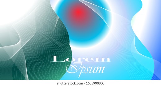 Abstract beauty background with elegance white wave form , contemporary, modern cover design