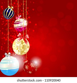 Abstract beauty Christmas and New Year background. Vector illustration