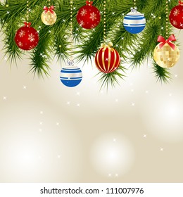 Abstract beauty Christmas and New Year background. Vector illustration