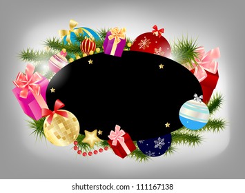 Abstract beauty Christmas and New Year background. Vector illustration