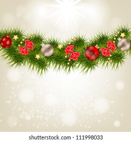 Abstract beauty Christmas and New Year background. vector illustration