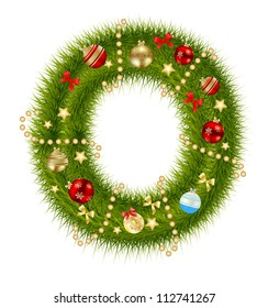 Abstract beauty Christmas and New Year abc. vector  illustration