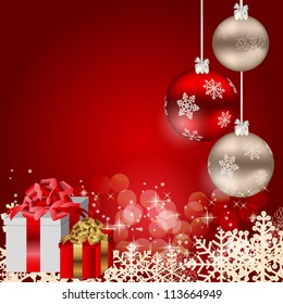Abstract beauty Christmas and New Year background.