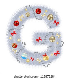 Abstract beauty Christmas and New Year abc. vector  illustration