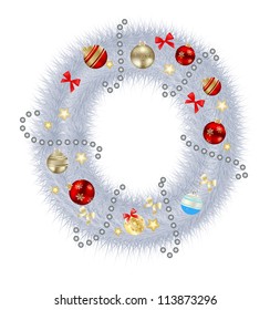 Abstract beauty Christmas and New Year abc. vector  illustration