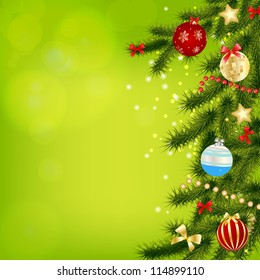 Abstract beauty Christmas and New Year background. Vector illustration