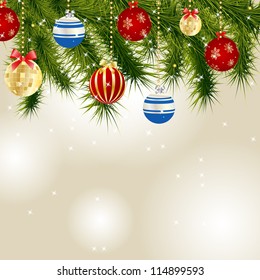 Abstract beauty Christmas and New Year background. Vector illustration