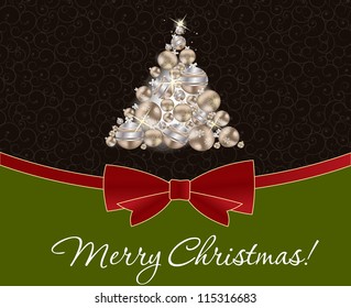 Abstract beauty Christmas and New Year background. vector illustration