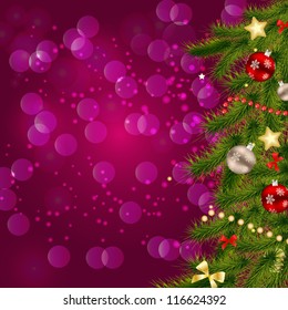 Abstract beauty Christmas and New Year background. vector illustration