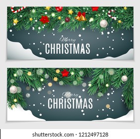 Abstract Beauty Christmas and New Year Card Vector Illustration. EPS10