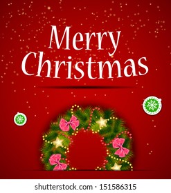 Abstract beauty Christmas and New Year background. vector illustration