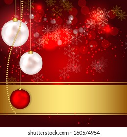 Abstract beauty Christmas and New Year background. vector illustration