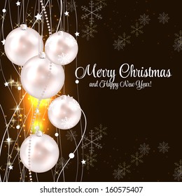 Abstract beauty Christmas and New Year background. vector illustration