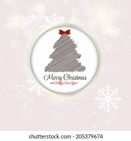 Abstract Beauty Christmas and New Year Background. Vector Illustration 