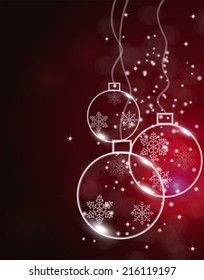 Abstract Beauty Christmas and New Year Background. Vector Illustration. EPS10 