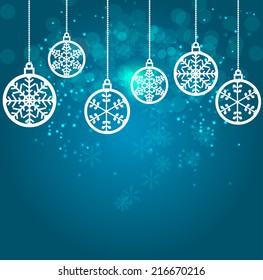 Abstract Beauty Christmas and New Year Background. Vector Illustration. EPS10 