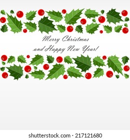 Abstract Beauty Christmas and New Year Background. Vector Illustration. EPS10 