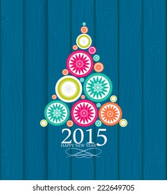 Abstract Beauty Christmas and New Year Background. Vector Illustration. EPS10 