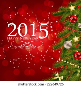 Abstract Beauty Christmas and New Year Background. Vector Illustration. EPS10 