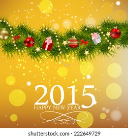 Abstract Beauty Christmas and New Year Background. Vector Illustration. EPS10 