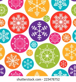 Abstract Beauty Christmas and New Year Seamless Pattern Background. Vector Illustration. EPS10 