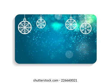 Abstract Beauty Christmas and New Year Card Vector Illustration. EPS10 