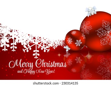 Abstract Beauty Christmas and New Year Background. Vector Illustration 